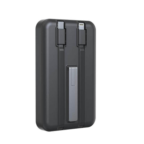 ITPB 1248 - SOLANO - @memorii 10000mAh Mag Wireless Powerbank with Inbuilt Cables