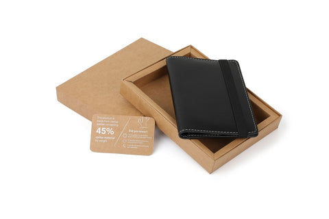 LAEN 9197 SILZ - eco-neutral® Cactus Leather Passport Wallet