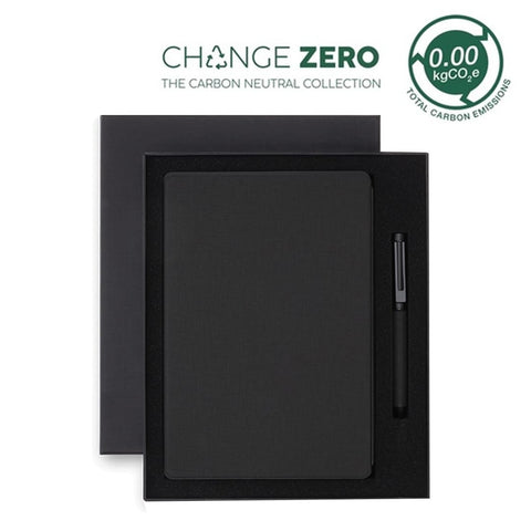 GSSN 9539/40/41 VARDIM - CHANGE ZERO Sustainable Gift Set with Refillable Notebook & Pen