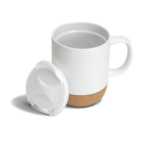 DWGL 3146/47 LUCCA - Giftology Ceramic Mug with Cork and Lid