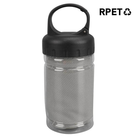 CTGL 7119 RPET Microfiber Cooling Towel in Carry Bottle