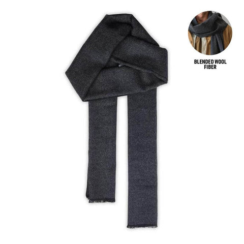 APSN 7124 - WELLINGTON - Santhome Premium Wool Herringbone Scarf in Gift Box