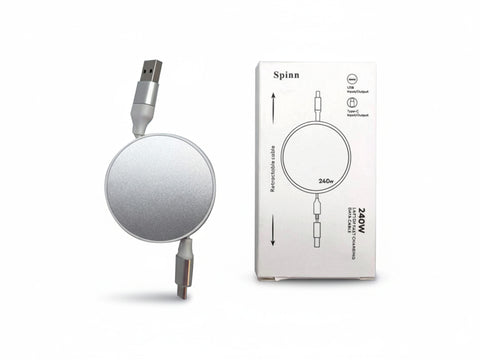 TCH059  Spinn — 240W Retractable Laptop Fast Charging Cable