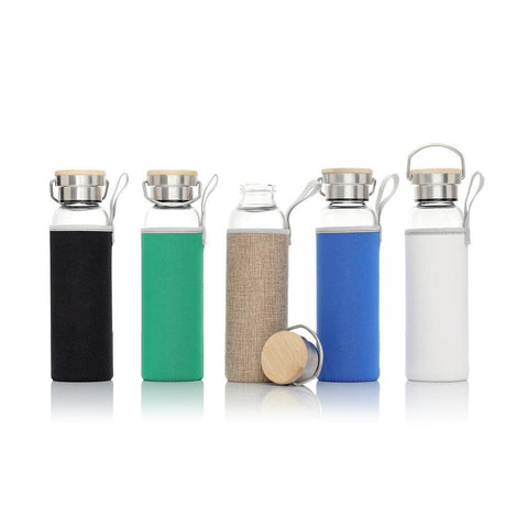 DWHL 352/3/4/5/6  FLOHA - Hans Larsen Borosilicate Glass Bottle with Sleeve