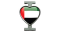 I Love UAE Flag Pin Badges