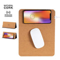 ITWC 1119  DEBNO - Giftology Cork Mouse Pad with 15W Wireless Charger