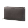 LAMOL 106 Moleskine Lineage Genuine Leather Zippered Wallet Black