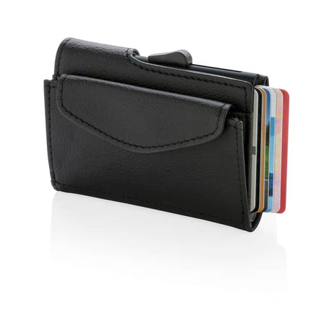 LASN 634/35/36 OTACI - c-secure PU RFID Card Holder & Wallet Black