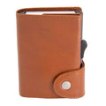 LASN 639-43 MARALIK - c-secure Classic Italian Leather RFID Wallet Mogano