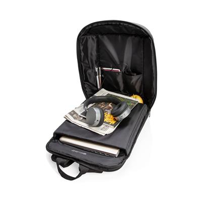 BGXD 811 MADRID - XDXCLUSIVE RFID USB Laptop Backpack - Black