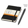 OWMOL 325 Moleskine Classic Large Notebook & Go Pen Set (Black)