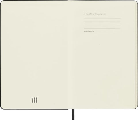 OWMOL 371 Moleskine Hard Cover, Medium Size Ruled Notebook (Black)