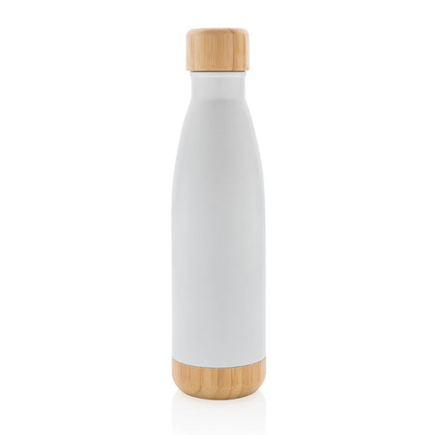 DWGL 3129/30/1/2/3 ODESSA - Giftology Double Wall Stainless Bottle with Bamboo Lid and Base