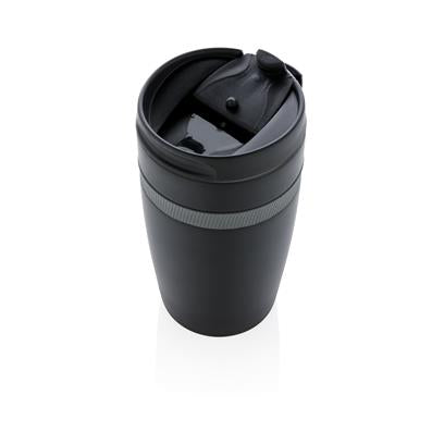 DWXD 913/14 SIERRA - Leak Proof Vacuum Coffee Tumbler - Black/Steel Grey