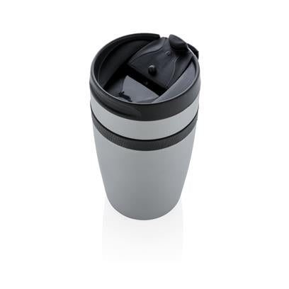DWXD 913/14 SIERRA - Leak Proof Vacuum Coffee Tumbler - Black/Steel Grey