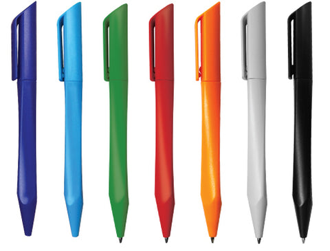 Plastic Pens with Twisted Design Barrel