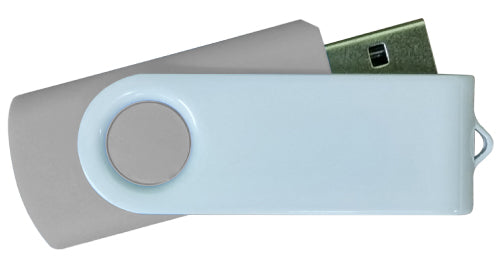Swivel USB Flash Drives with White and color combination – Desert Road